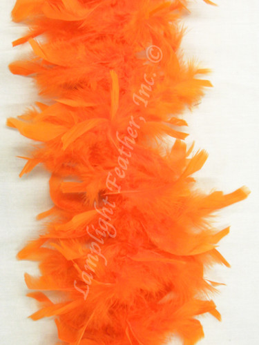 Orange Feather Boa Chandelle 40 gram per Each