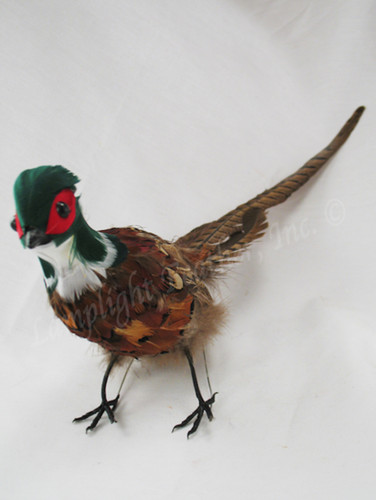 Christmas Tree Pheasant Decoration Set 5 inch- per 4 