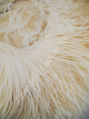 Ivory Ostrich Fringe Premium 5-6 inch per SIX (6) yards