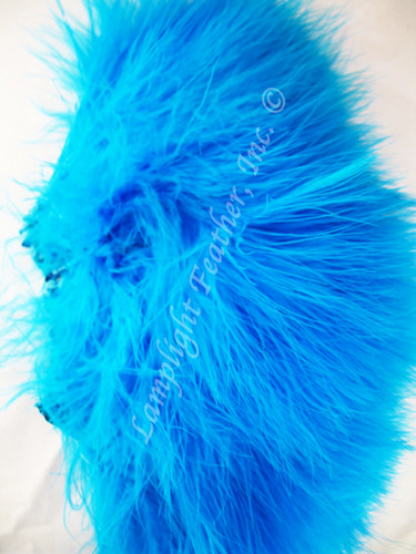 Turquoise Turkey Marabou Feathers 4-5 Inch per Ounce