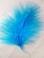 Turquoise Turkey Marabou Feathers 4-5 Inch per Ounce