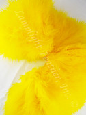 Yellow Turkey Marabou Feathers 4-5 Inch per Ounce