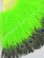 Lime Marabou Peacock Feather Fan 28" x 15" 
