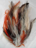 Feather Pad, Hackle, MIXED earth tones, per Each