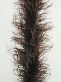 Dark Brown Ostrich Feather Trim Boa