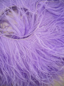 OSTRICH FEATHER FRINGE,  Premium, Lavender, per foot