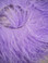 OSTRICH FEATHER FRINGE,  Premium, Lavender, per foot