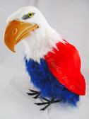 ARTIFICIAL BIRD, Bald Eagle, Red, White and Blue, 10 inch per Each