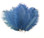 Blue Mini Ostrich Feathers 5-8 Inch per Dozen
