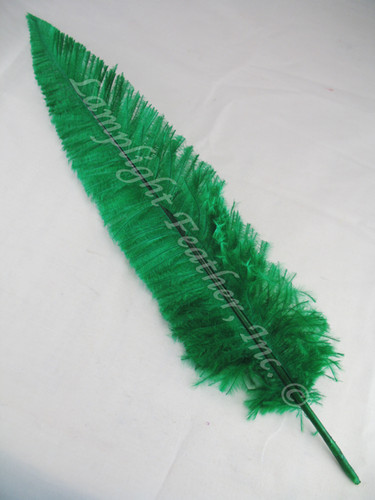OSTRICH NANDU, SHORT, Green 8-12 inch per Each