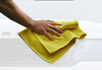 Paragon Microfibre Premium Diamond Weave Drying Towel 300gsm 60x60cm Yellow