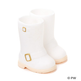 PetWORKs Closet - DecoNiki Shoes, Engineer Boots, White x Gold
