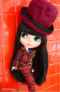 Licca Doll Outfits Mini Dress Check Tartan Red Neo Blythe