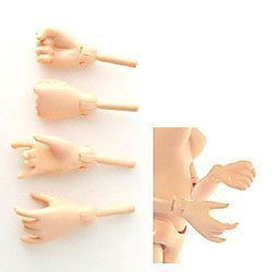 OBITSU BODY 27 W - Optional Parts Carrying Hand & Gripping Hand for 27 cm Female Body (White Skin)
