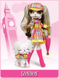 Pinkie Cooper Travel Collection Doll With Pet - London