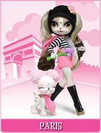 Pinkie Cooper Travel Collection Doll With Pet - Paris