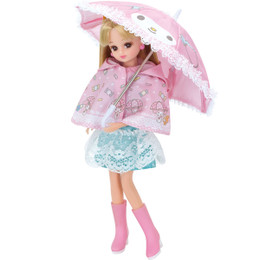 Licca-chan Dress: Licca-chan Loves My Melody Raincoat Set