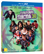 Esquadrão Suicida - Blu-Ray 3D + 2 Discos Blu-Ray + Cópia Digital 