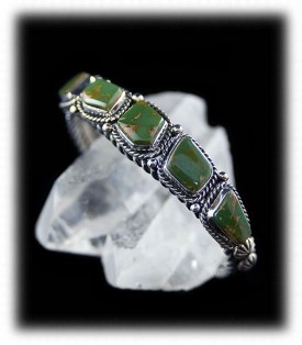 Green Turquoise Jewelry Bracelet