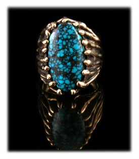 Authentic Blue Wind Spiderweb Turquoise Cabochons