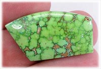 Lime Green Turquoise Cabochon from Carico Lake