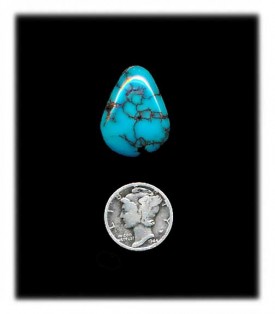 Historic Spiderwebbed Egyptian Turquoise  Cabochon