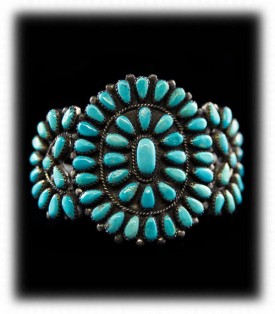 Zuni Jewelry Turquoise Bracelet