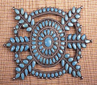 Zuni Petit Point Turquoise Jewelry