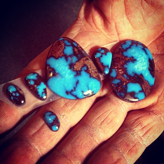 Bisbee Blue Turquoise Cabochons