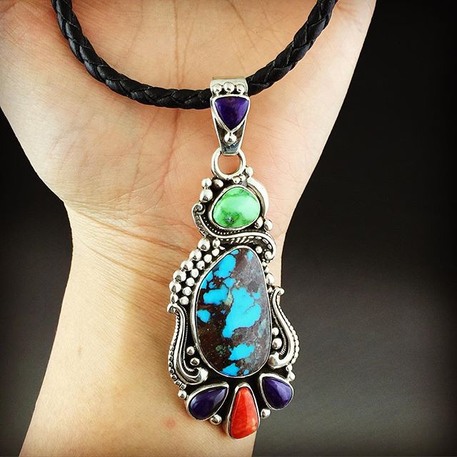 Turquoise Pendant by John Hartman