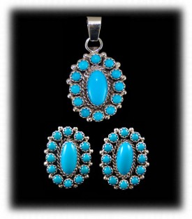 American Indian Turquoise Earrings