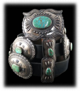 Carico Lake Turquoise Concho Belt