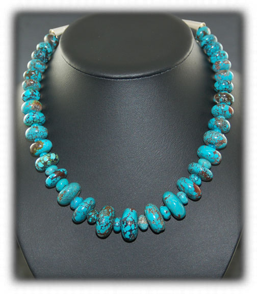 Mens Chunky Turquoise Necklace