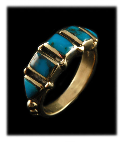 Turquoise Gold Rings