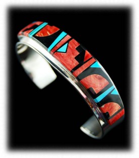 Quality Inlay Bracelet by Edison Yazzie