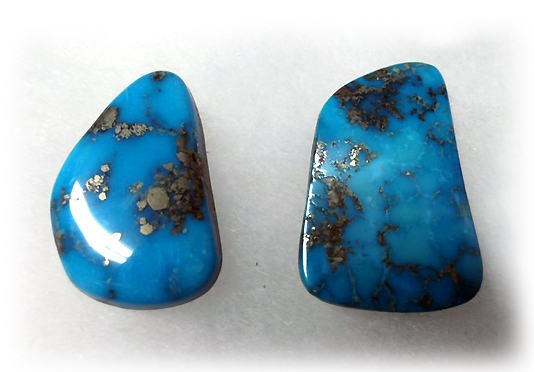 Morenci Turquoise cabochons from Arizona