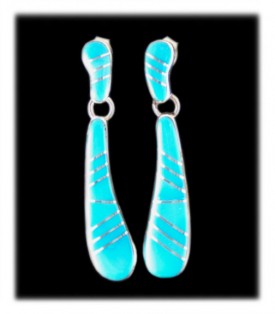 Inlay Turquoise Earrings