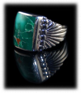 Men's Green Turquoise Ring