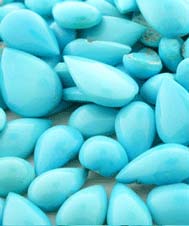 Blue Turquoise Cabochons from Persia