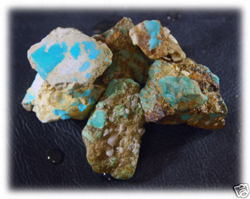 Real Royston Turquoise Rough from Nevada