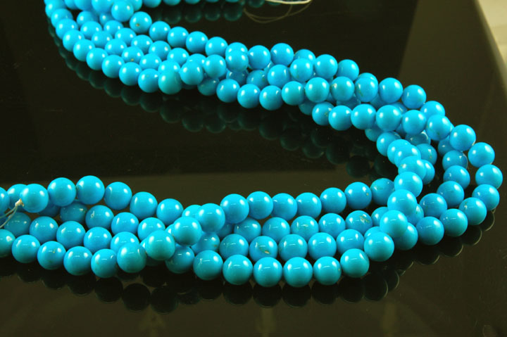 Sleeping Beauty Turquoise Beads from the Sleeping Beauty Turquoise mine