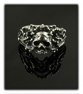 Sterling Silver Skull Band Ring