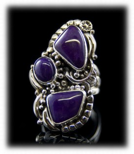 High Quality Silver Ring by John Hartman with Sugilite