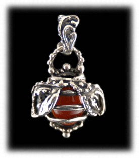 SIlver pendant by Crystal Hartman