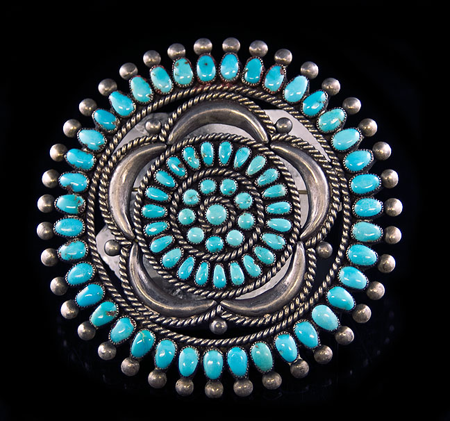 Zuni Turquoise Pin