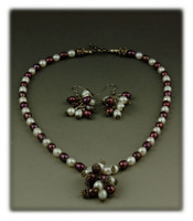 Fashion Pearl Bead Necklace Set