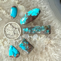 Bisbee Turquoise Cabochon Lot