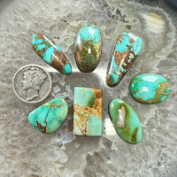 Seven stone Royston, Turquoise, Cabochon collection