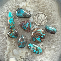 BIsbee, Turquoise, Cabochon lot