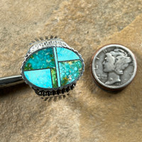 Inlayed Men’s multi-color Turquoise Ring